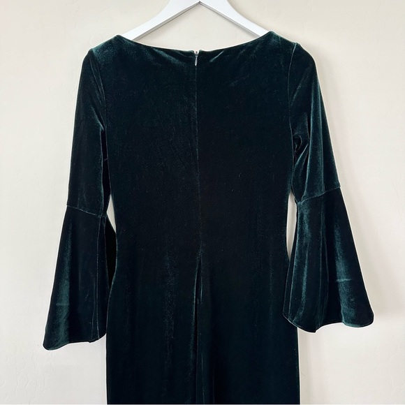 Lauren Ralph Lauren Dark Green Velvet Maxi Gown - Picture 6 of 7